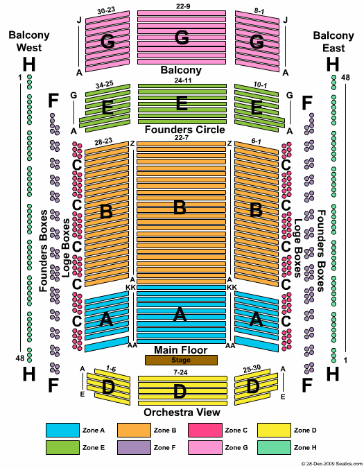 Schermerhorn Symphony Center Seating Chart